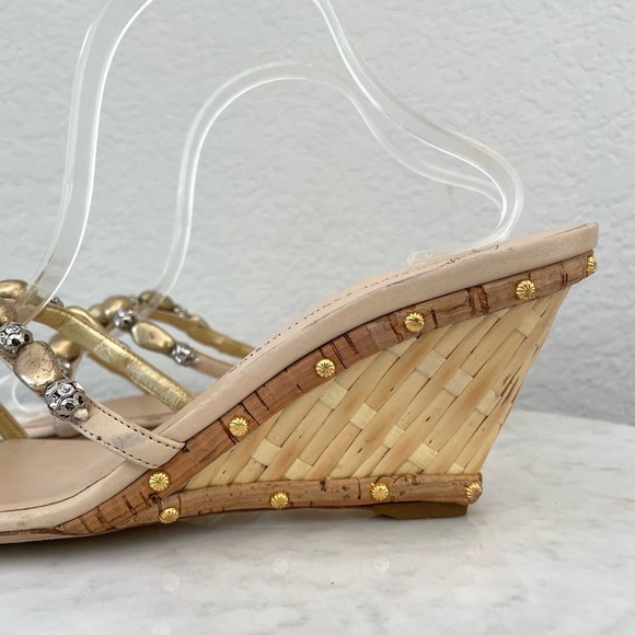 Giuseppe Zanotti Y2K Studded Wedge Sandals Size 41 - Picture 6 of 16